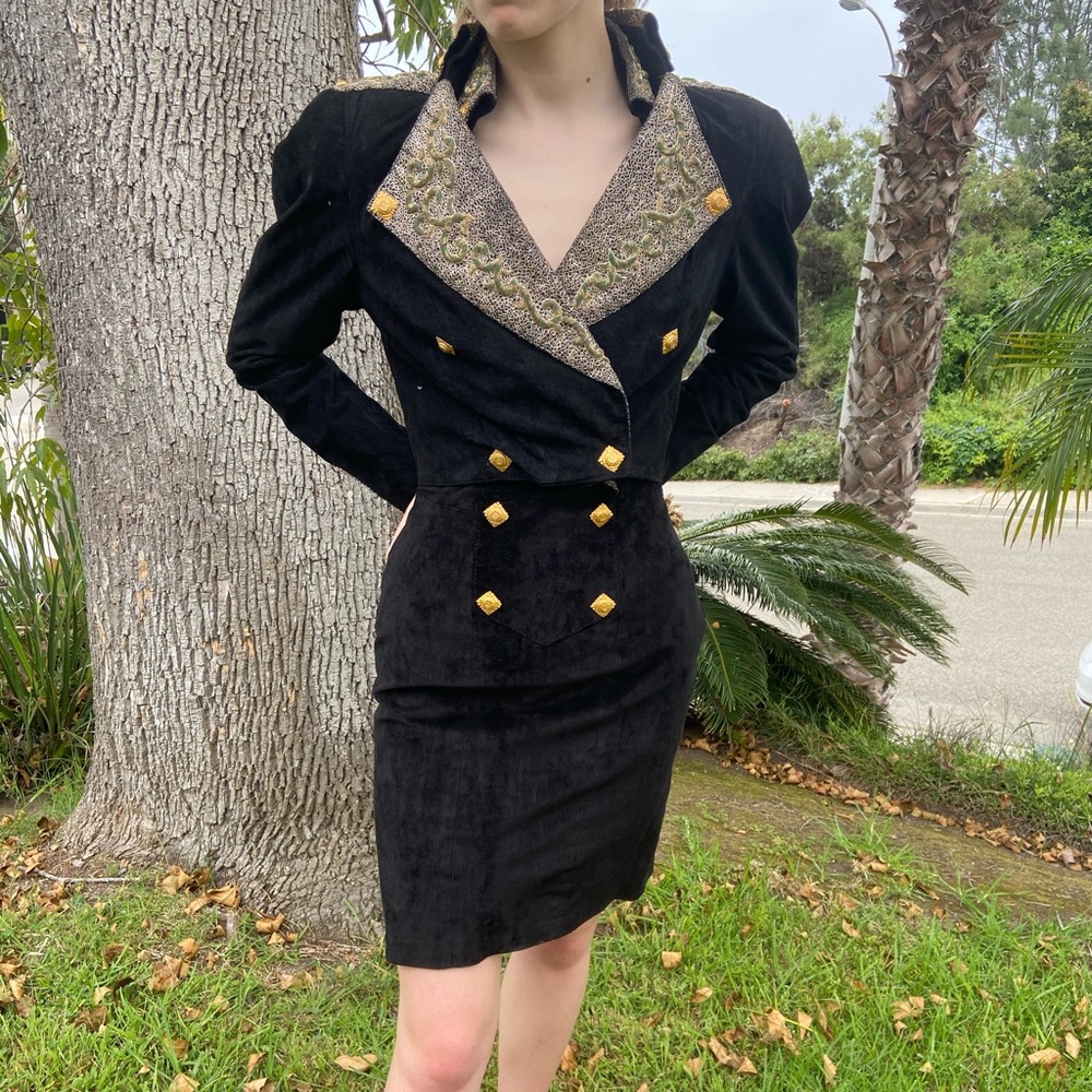 80s Vintage Halter dress and jacket